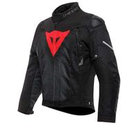 Dainese Super Sprint D-Dry Giacca da moto impermeabile, nero/nero/rosso, 50