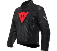 Dainese Super Sprint D-Dry Giacca da moto impermeabile, nero/nero/rosso, 56