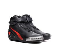 DAINESE SUPERYA Shoes, Botas De Moto Ventiladas Hombre, Black Red Fluo, 45 EU