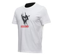 Dainese - Tarmac T-Shirt, Camiseta Informal, con Cuello Redondo, Hombre, Brillant White, M
