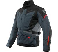 Dainese Tempest 3 D-Dry Chaqueta textil de moto, negro-gris-rojo, tamaño 44 para Hombres