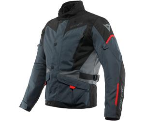 Dainese Tempest 3 D-Dry Chaqueta textil de moto, Gris/negro/rojo, Talla 44