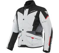 Dainese Tempest 3 D-Dry Chaqueta textil de moto, negro-gris-rojo, tamaño 48 para Hombres