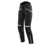 Dainese - Tempest 3 D-Dry Lady Pants, Pantalones de Moto Touring para Mujer, Membrana Impermeable, Interior Térmico Extraíble, Protectores de Rodilla, Negro/Negro/Ébano, 48