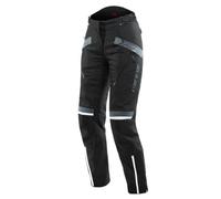 Dainese - Tempest 3 D-Dry Lady Pants, Pantalones de Moto Touring para Mujer, Membrana Impermeable, Interior Térmico Extraíble, Protectores de Rodilla, Negro/Negro/Ébano, 40