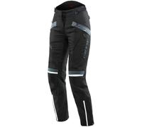 Dainese Tempest 3 D-Dry Pantalones textiles de motocicleta para damas, negro/gris, Talla 40