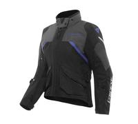 Dainese Tempest 4 D-Dry Chaqueta textil para moto para mujeres, negro/azul, Talla 48