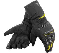 Dainese Tempest Unisex D-Dry Guantes largos moto, negro/amarillo, Talla XXXS