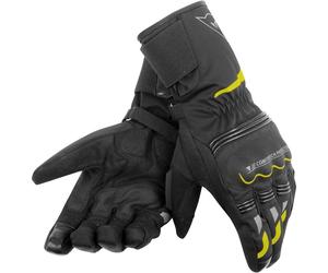 Dainese Tempest Unisex D-Dry Guantes largos moto, negro/amarillo, Talla XXXS