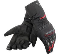 Dainese Tempest Unisex D-Dry Guantes largos moto, negro/rojo, Talla XXXS