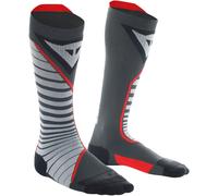 Dainese Thermo Long Socks, Calcetines Largos Moto, para Hombres y Mujeres, Negro/Rojo, 4547