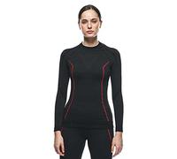 Dainese Thermo LS Lady, Camiseta Térmica Interior Moto, Mujer, Negro/Rojo, XS/S