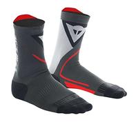 Dainese Thermo Mid Socks, Calcetines Mediano Moto, para Hombres y Mujeres, Negro/Rojo, 3941