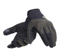 Dainese - Torino Gloves, Guantes Moto Textiles con Protectores de Nudillos, Compatibles con Pantallas Táctiles, Guantes de Moto para Hombre XL, Negro/Hoja de Parra