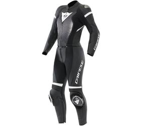 DAINESE Trajes / Monos Fulminea 2PCS S/T Leather Lady Black / White 47T