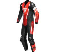 DAINESE Trajes / Monos Misano 3 Professional Estiva D-Air Black / Red / Fluo-Red 56