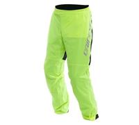 Dainese - Ultralight Rain Pants, Impermeable y Cortaviento, Ultraligero, Pantalón de Lluvia Plegable para Moto, para Hombres y Mujeres, Amarillo Fluo, XXL