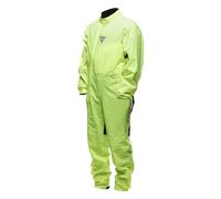Dainese - Ultralight Rain Suit, Mono de Lluvia para Moto, Impermeable y Cortaviento, Ultraligero y Plegable, para Hombres y Mujeres, Amarillo Fluo, L