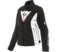 Dainese Veloce D-Dry Damas motocicleta chaqueta textil, negro-blanco-rojo, tamaño 46 para Mujer