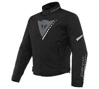 Dainese Veloce D-Dry Chaqueta textil de la motocicleta, negro-gris-blanco, tamaño 44