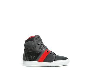Dainese York Air Lady Shoes, Zapatillas Moto, Mujer, Phantom/Rojo, 36