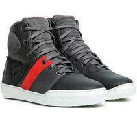 Dainese York Air Zapatos de moto para mujer, negro/rojo, Talla 36