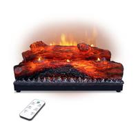 DAINIQUKANHAI Chimenea eléctrica con efecto de llama realista, bloque de llama falsa, alimentado por USB, control remoto, colocación de chimenea, decoración del hogar, 16.7 x 8.7 x 5.9 pulgadas, sin