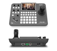 DAIPU PTZ - Controlador de cámara con pantalla LCD de 5 pulgadas 4D Joystick LAN RS232 RJ45 RS485/422 DC12V Teclado de control profesional para culto a la iglesia, transmisión en vivo, eventos de