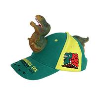 DAISHIAO Gorra de béisbol de dinosaurio feroz de dibujos animados 3D para niños adultos Sombrero de Snapback de ancha divertida