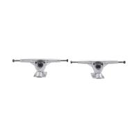 DAISHUJIE Puente de patín con resorte1 Ejes de Longboard de 7 Pulgadas for patineta, Soporte Universal de Aluminio for Puente de Placa Plana.(Silver)