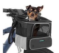 DAISTERN Cesta de bicicleta para perros de hasta 3 kg con adaptador de manillar Φ53 mm