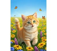 Daisy 1000 Piece Jigsaw Puzzles for Adults, Colourful, Challenging & Brainteasing Adult Puzzles 1000 Pieces Cat, Fun jigsaws for The Whole Family 30x20 Inch
