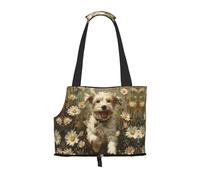 Daisy and Cute Dog Print Puppy Carrier Walking Dog Bags Pets Dogs Carrier Bags for Small Dogs and Cat and Rabbit