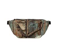 Daisy and Lizard on Old Wood Board Sling Chest Bag Crossbody Shoulder Bag Travel Bags Waistpack Casual Cycling Hiking for Men Women, multicolor, Talla única, Mochila de senderismo