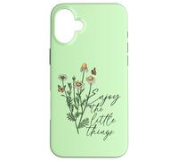 Daisy Bee tee Enjoy The Little Things - Camiseta Floral de Verano para Mujer Carcasa para iPhone 16 Plus