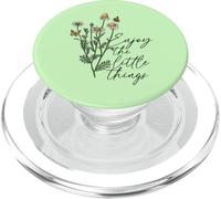 Daisy Bee tee Enjoy The Little Things - Camiseta Floral de Verano para Mujer PopSockets PopGrip para MagSafe