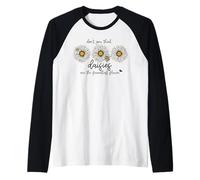 Daisy Bee Tee Las margaritas son el verano de flores más amigable Camiseta Manga Raglan