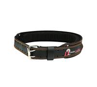 Daisy - Cinturón de herramientas de cuero de 2.5 pulgadas con soporte trasero de espuma de alta densidad, cuero de grano premium, XL de 32 a 48 pulgadas (cinturón negro)