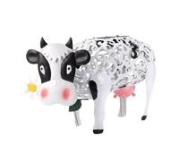 Daisy Cow - Luz solar para exteriores que cambia de color de animales, figura de vaca, estatuas de jardín de vaca de metal, lámpara solar para exteriores que cambia de color