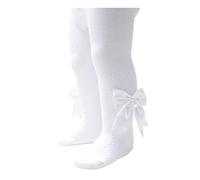 Daisy Days Soft Touch - Mallas de estilo español con lazo rosa o blanco (blanco, 3-6 meses)