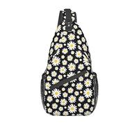 Daisy Flower Floral Sling Bag para Mujeres Hombres Crossbody Sling Backpack Ciclismo Senderismo Daypack Chest Shoulder Bag