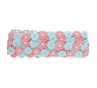 Daisy Flower Lace Trim Exquisite Schöne Spitze Stoff 15 Yards Länge für DIY Basteln Hochzeitsdekoration Geschenkverpackung aus Polyester Christmas Gifts (Powder Blue)