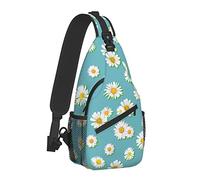 Daisy Flowers Sling Mochila Bandolera Bandolera Viaje Senderismo Mochila Pecho Bolsas para Mujeres Hombres