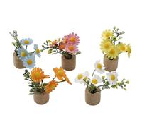 Daisy Fridge Magnets, 5 unidades Artificial Flower Refrigerator Magnets, lindo Magnetic Daisy Decorations 3,54 x 2,56 x 1,02 pulgadas para Kitchen, Whiteboard, Gabinete Locker, Boletín Board