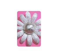 Daisy Head - Ambientadores para coche, diseño de bola de discoteca, color blanco, plateado, 4 unidades, tarjetas perfumadas para colgar en tabletas de aromaterapia