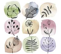 DAISY Servilletas de papel de seda de 3 capas para decoupage, 33 cm x 33 cm, 20 unidades (sellos florales)