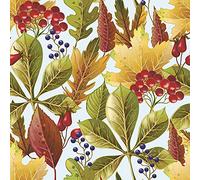 DAISY Servilletas de papel de seda de 3 capas para decoupage, 33 cm x 33 cm, paquete de 20 (hojas de arándano y bosque)