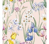 DAISY Servilletas de papel de seda de 3 capas para decoupage, 33 cm x 33 cm, paquete de 20 (prado de flores de primavera)