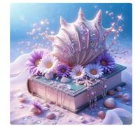 Daisy Shells Book Jigsaw Puzzle 35 Pieces 30x30cm/12x12inch, Difficult Jigsaw Puzzles for Adults 35, Beautiful Art Work, Great Festive Puzzle Gift for Men/Women