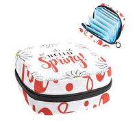 Daisy Spring - Bolsa de almacenamiento portátil para servilletas sanitarias, Varios colores, 4.7x6.6x6.6 in/12x17x17 cm